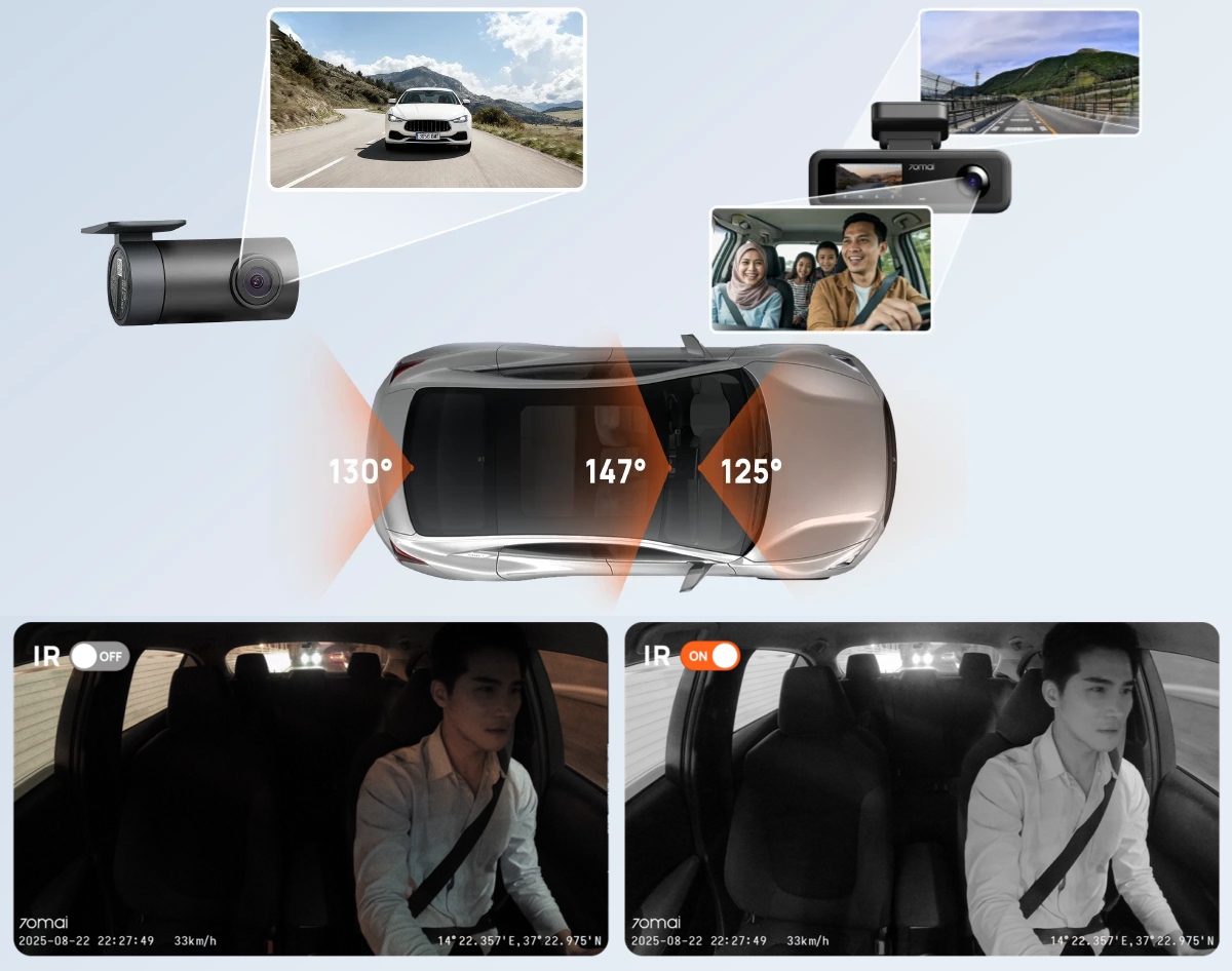 70mai dash cam t400 qhd rozhled a kvalita evtech_cz